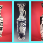 Three ceramic works by Anja Bartels.