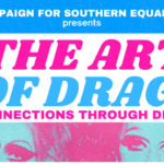 Flyer for The Art of Drag event.