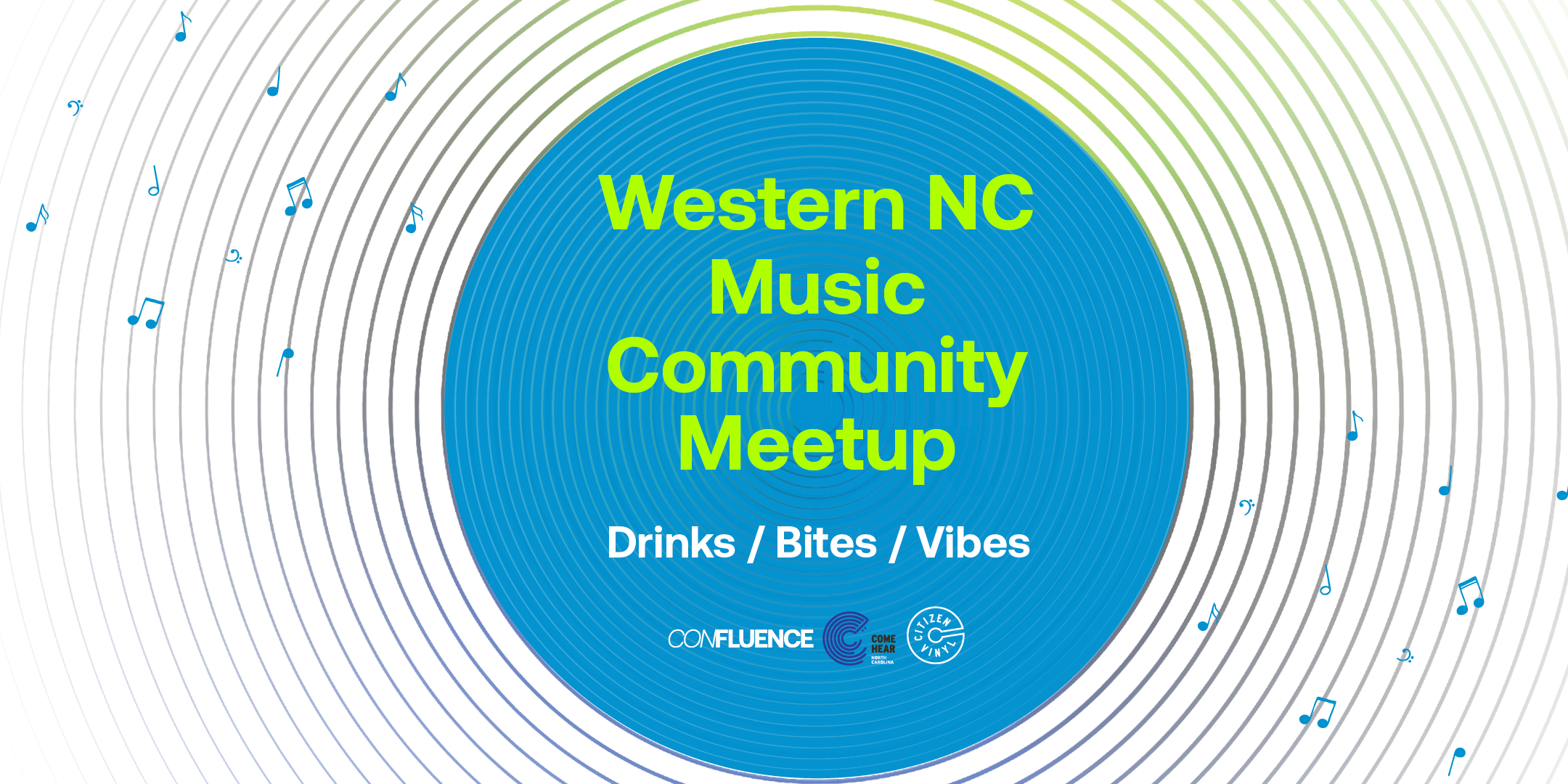 Graphic for the WNC Music Community meetup.
